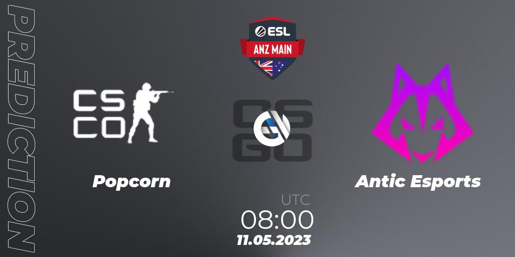 Popcorn vs Antic Esports: Betting TIp, Match Prediction. 11.05.2023 at 08:00. Counter-Strike (CS2), ESL ANZ Main Season 16