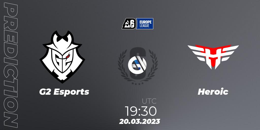 G2 Esports vs Heroic: Betting TIp, Match Prediction. 20.03.23. Rainbow Six, Europe League 2023 - Stage 1