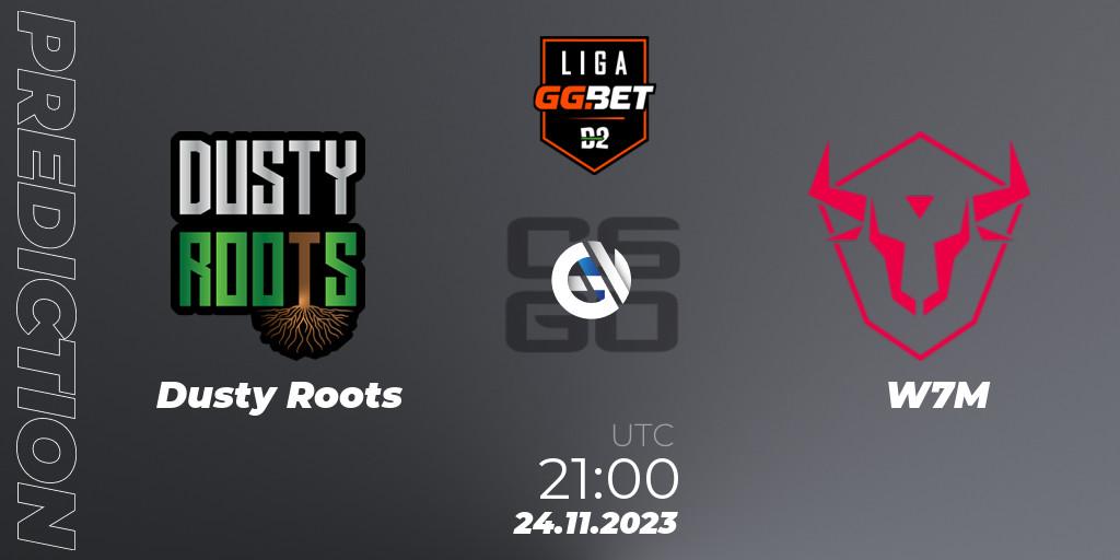 Dusty Roots vs W7M: Betting TIp, Match Prediction. 24.11.2023 at 21:00. Counter-Strike (CS2), Dust2 Brasil Liga Season 2