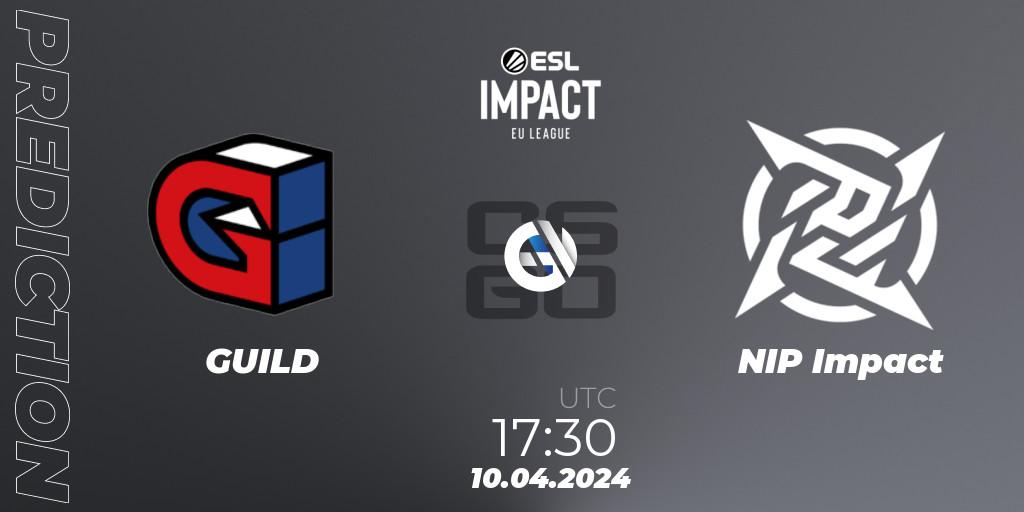 GUILD vs NIP Impact: Betting TIp, Match Prediction. 10.04.24. CS2 (CS:GO), ESL Impact League Season 5: Europe