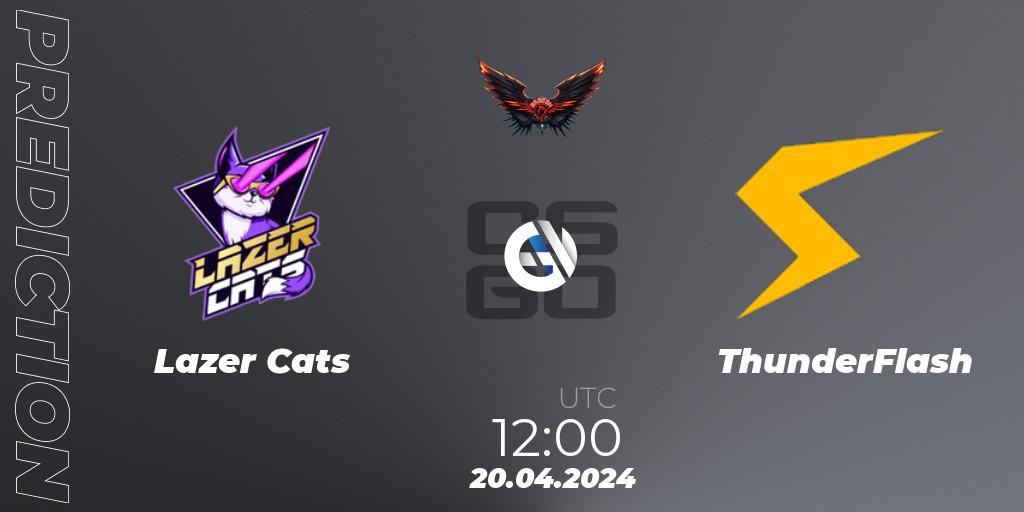 Lazer Cats vs ThunderFlash: Betting TIp, Match Prediction. 20.04.24. CS2 (CS:GO), Dragon Esports Club Cup