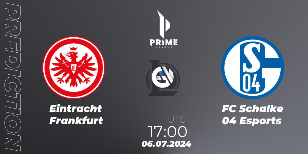 Eintracht Frankfurt vs FC Schalke 04 Esports: Betting TIp, Match Prediction. 06.07.2024 at 17:00. LoL, Prime League Summer 2024