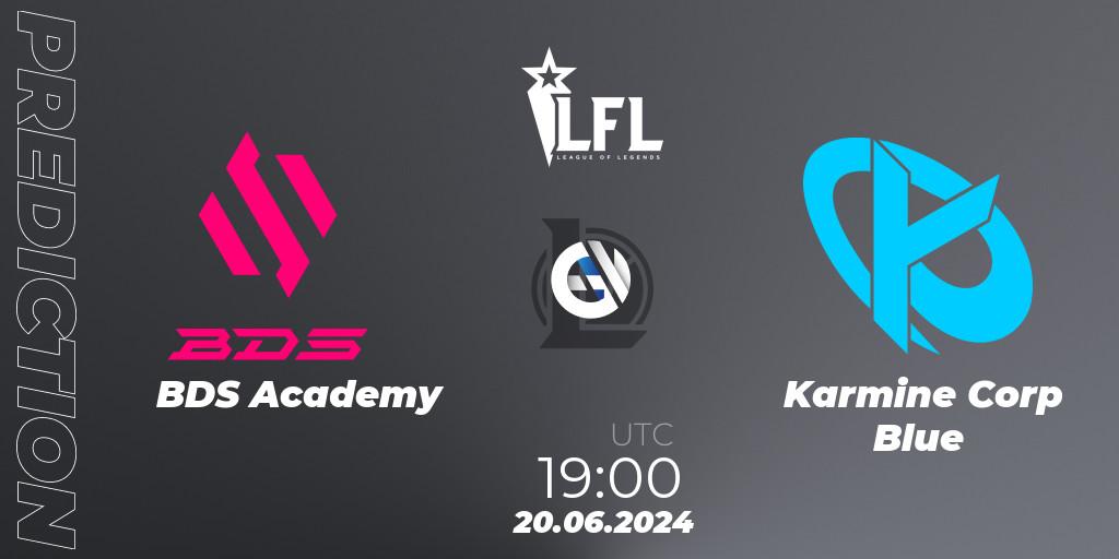 BDS Academy vs Karmine Corp Blue: Betting TIp, Match Prediction. 20.06.2024 at 19:00. LoL, LFL Summer 2024