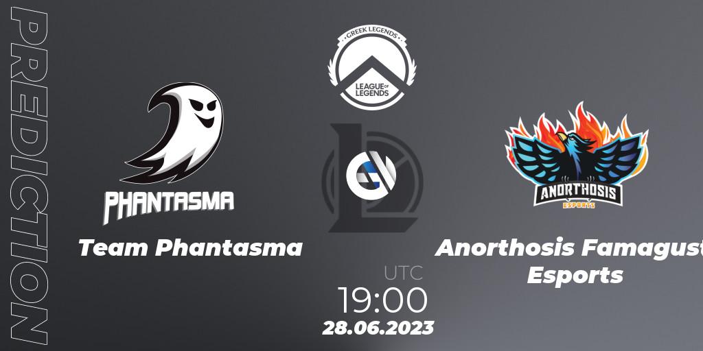 Team Phantasma vs Anorthosis Famagusta Esports: Betting TIp, Match Prediction. 28.06.2023 at 19:00. LoL, Greek Legends League Summer 2023