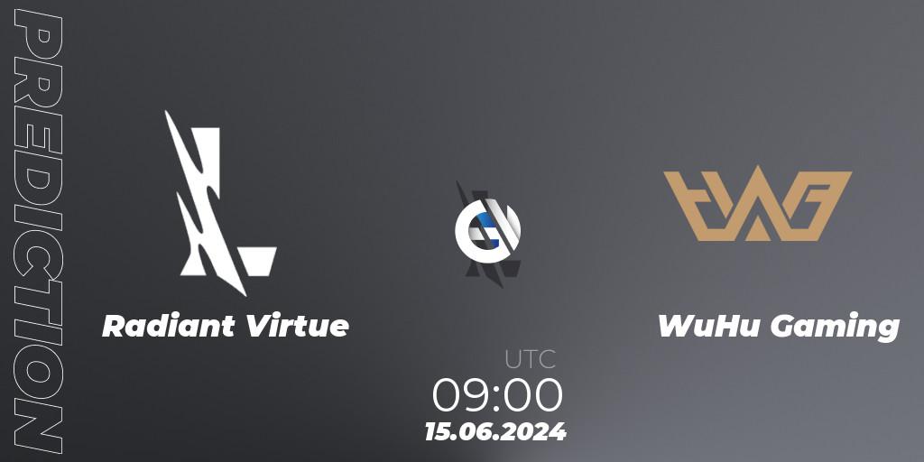 Radiant Virtue vs WuHu Gaming: Betting TIp, Match Prediction. 15.06.2024 at 09:00. Wild Rift, Wild Rift Super League Summer 2024 - 5v5 Tournament Group Stage