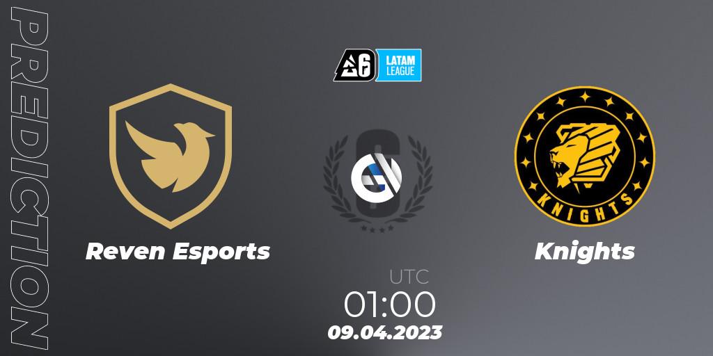 Reven Esports vs Knights: Betting TIp, Match Prediction. 09.04.2023 at 01:00. Rainbow Six, LATAM League 2023 - Stage 1