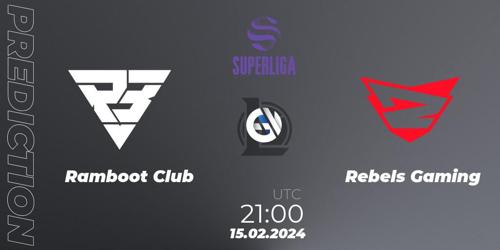 Ramboot Club vs Rebels Gaming: Betting TIp, Match Prediction. 15.02.24. LoL, Superliga Spring 2024 - Group Stage