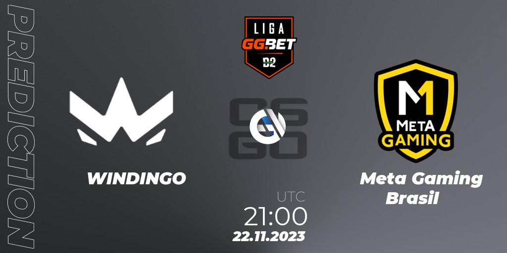 WINDINGO vs Meta Gaming Brasil: Betting TIp, Match Prediction. 22.11.2023 at 21:00. Counter-Strike (CS2), Dust2 Brasil Liga Season 2
