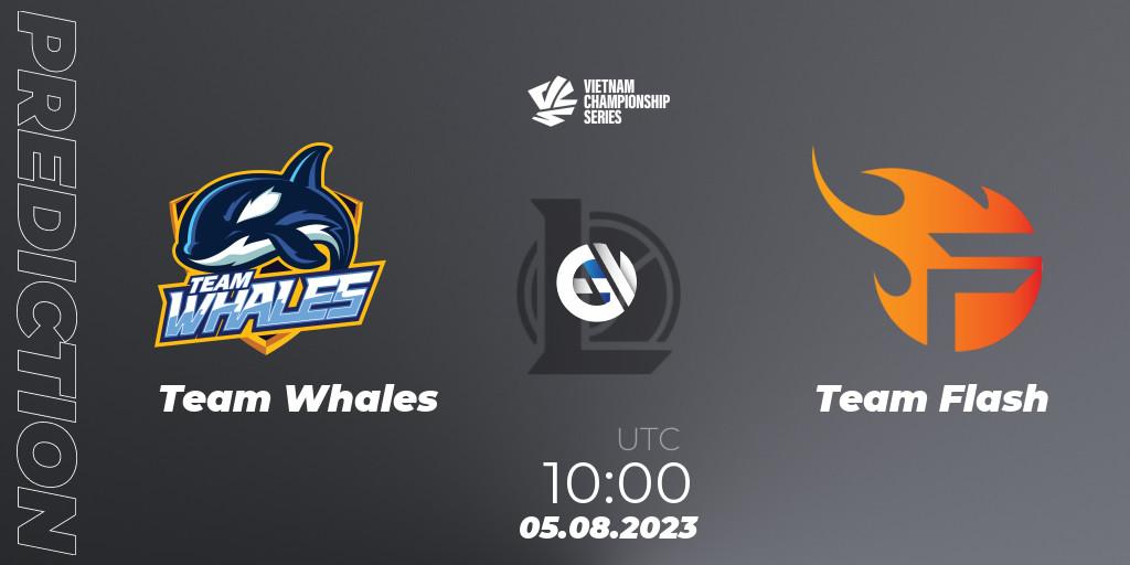 Team Whales vs Team Flash: Betting TIp, Match Prediction. 04.08.2023 at 08:00. LoL, VCS Dusk 2023