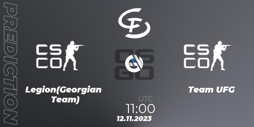 Legion(Georgian Team) vs Team UFG: Betting TIp, Match Prediction. 12.11.2023 at 11:00. Counter-Strike (CS2), Europebet Cup 2023