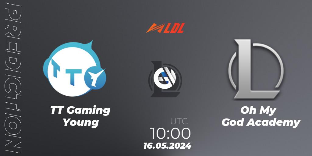 TT Gaming Young vs Oh My God Academy: Betting TIp, Match Prediction. 16.05.2024 at 10:00. LoL, LDL 2024 - Stage 2