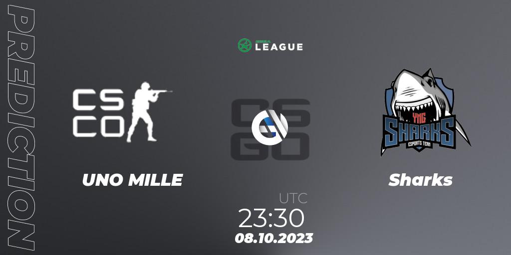UNO MILLE vs Sharks: Betting TIp, Match Prediction. 08.10.2023 at 20:00. Counter-Strike (CS2), ESEA Season 46: Open Division - South America