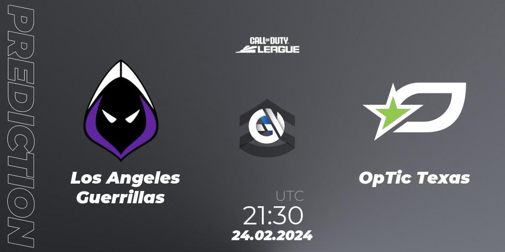 Los Angeles Guerrillas vs OpTic Texas: Betting TIp, Match Prediction. 24.02.24. Call of Duty, Call of Duty League 2024: Stage 2 Major Qualifiers