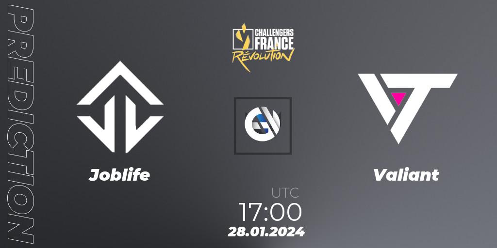 Joblife vs Valiant: Betting TIp, Match Prediction. 28.01.24. VALORANT, VALORANT Challengers 2024 France: Revolution Split 1