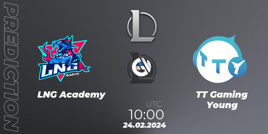 LNG Academy vs TT Gaming Young: Betting TIp, Match Prediction. 24.02.24. LoL, LDL 2024 - Stage 1