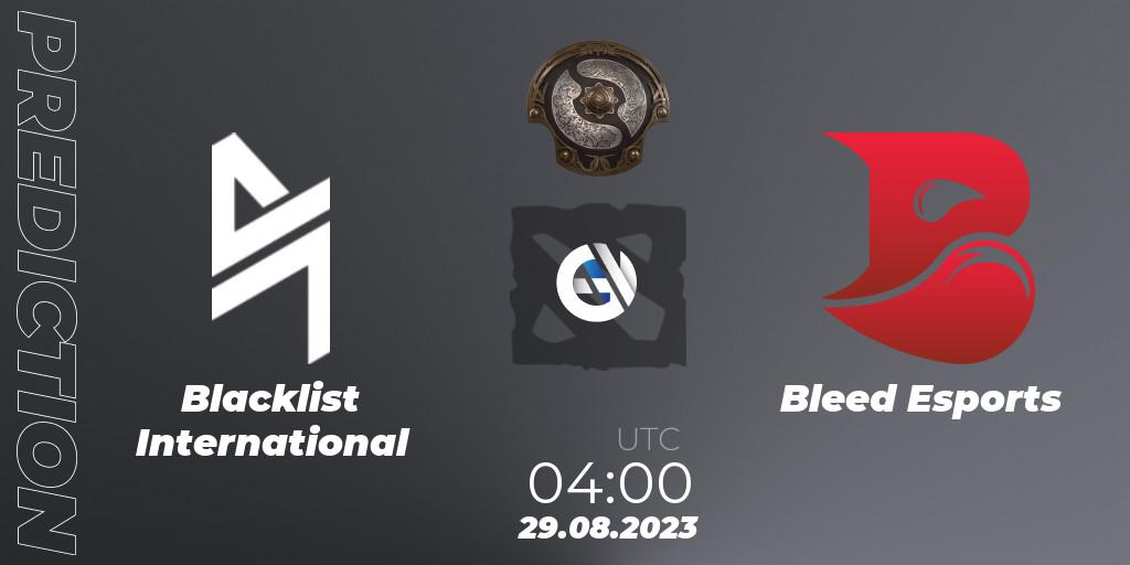 Blacklist International vs Bleed Esports: Betting TIp, Match Prediction. 29.08.23. Dota 2, The International 2023 - Southeast Asia Qualifier