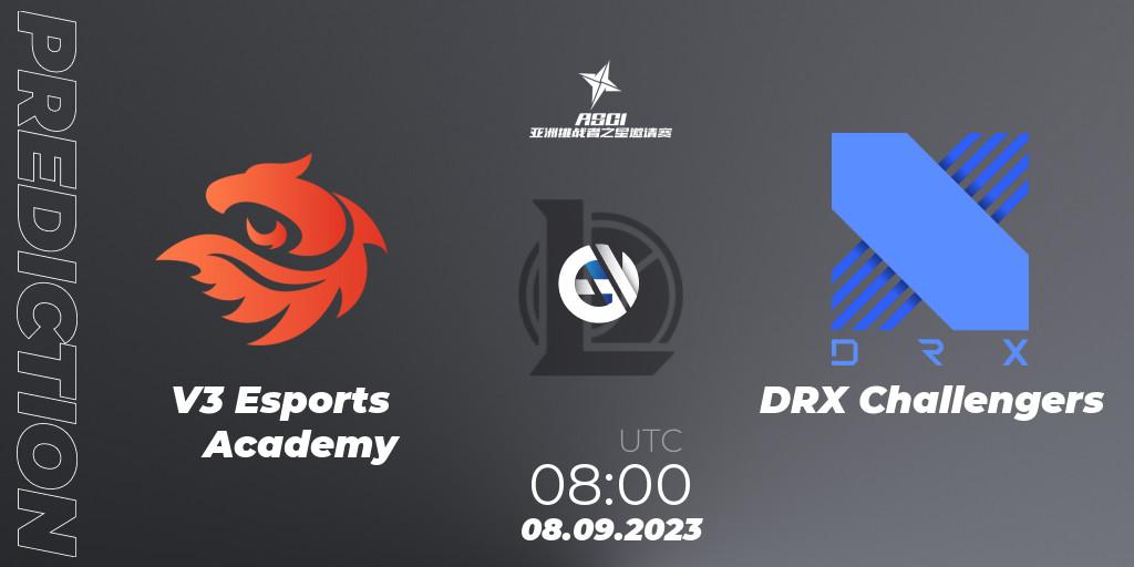 V3 Esports Academy vs DRX Challengers: Betting TIp, Match Prediction. 08.09.23. LoL, Asia Star Challengers Invitational 2023
