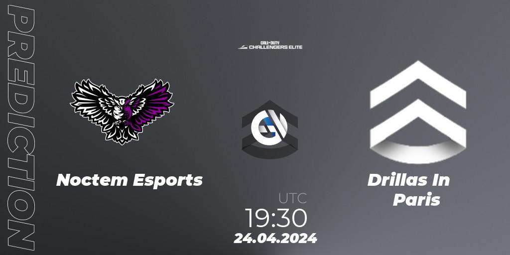Noctem Esports vs Drillas In Paris: Betting TIp, Match Prediction. 24.04.2024 at 19:30. Call of Duty, Call of Duty Challengers 2024 - Elite 2: EU
