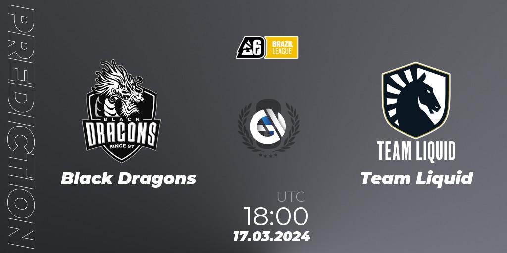 Black Dragons vs Team Liquid: Betting TIp, Match Prediction. 17.03.24. Rainbow Six, Brazil League 2024 - Stage 1