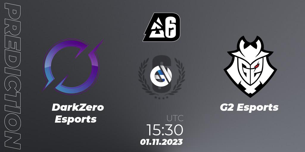 DarkZero Esports vs G2 Esports: Betting TIp, Match Prediction. 01.11.2023 at 17:00. Rainbow Six, BLAST Major USA 2023