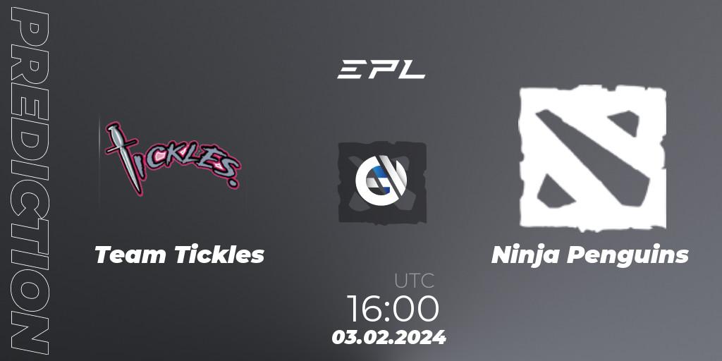 Team Tickles vs Ninja Penguins: Betting TIp, Match Prediction. 03.02.24. Dota 2, European Pro League Season 16