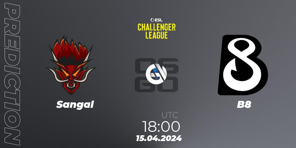 Sangal vs B8: Betting TIp, Match Prediction. 15.04.24. CS2 (CS:GO), ESL Challenger League Season 47: Europe
