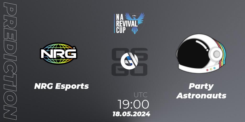 NRG Esports vs Party Astronauts: Betting TIp, Match Prediction. 18.05.2024 at 19:00. Counter-Strike (CS2), NA Revival Cup