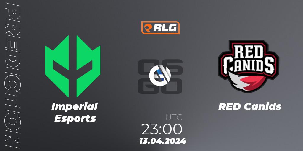 Imperial Esports vs RED Canids: Betting TIp, Match Prediction. 13.04.24. CS2 (CS:GO), RES Latin American Series #3