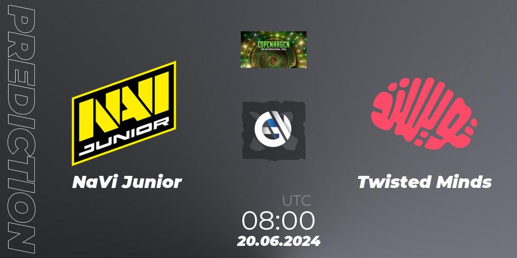 NaVi Junior vs Twisted Minds: Betting TIp, Match Prediction. 20.06.2024 at 08:00. Dota 2, The International 2024: Western Europe Closed Qualifier