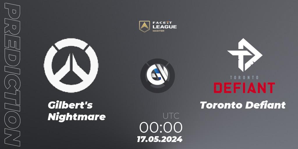 Gilbert's Nightmare vs Toronto Defiant: Betting TIp, Match Prediction. 17.05.2024 at 00:00. Overwatch, FACEIT League Season 1 - NA Master Road to EWC