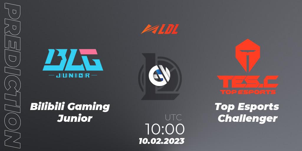 Bilibili Gaming Junior vs Top Esports Challenger: Betting TIp, Match Prediction. 10.02.23. LoL, LDL 2023 - Swiss Stage