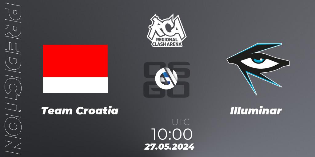 Team Croatia vs Illuminar: Betting TIp, Match Prediction. 27.05.2024 at 11:00. Counter-Strike (CS2), Regional Clash Arena Europe: Closed Qualifier