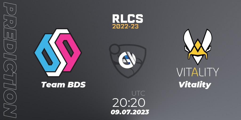 Team BDS vs Vitality: Betting TIp, Match Prediction. 09.07.2023 at 20:20. Rocket League, RLCS 2022-23 Spring Major