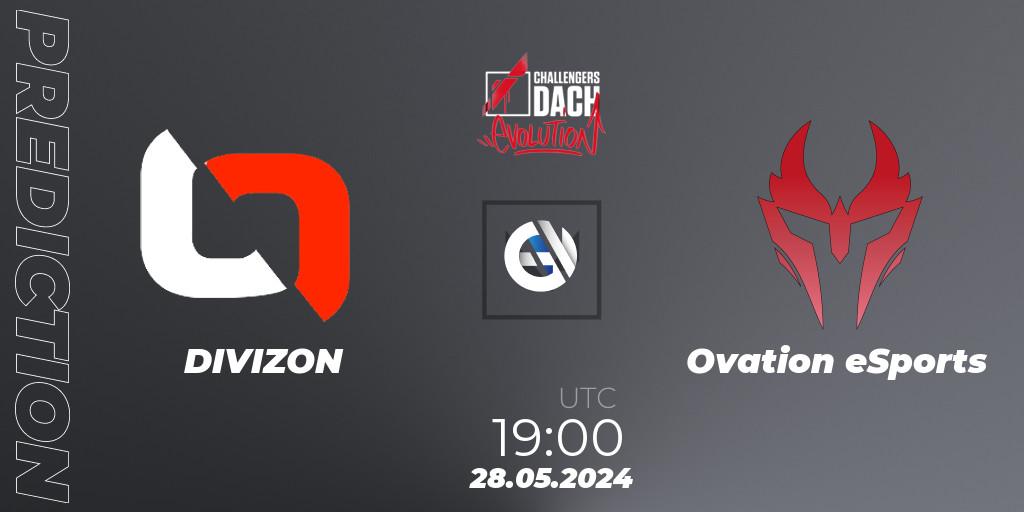 DIVIZON vs Ovation eSports: Betting TIp, Match Prediction. 28.05.2024 at 18:00. VALORANT, VALORANT Challengers 2024 DACH: Evolution Split 2