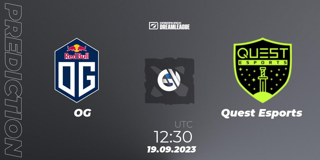 OG vs PSG Quest: Betting TIp, Match Prediction. 19.09.2023 at 12:31. Dota 2, DreamLeague Season 21