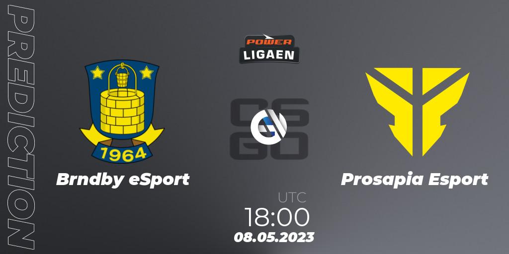 Brøndby eSport vs Prosapia Esport: Betting TIp, Match Prediction. 08.05.2023 at 18:00. Counter-Strike (CS2), Dust2.dk Ligaen Season 23