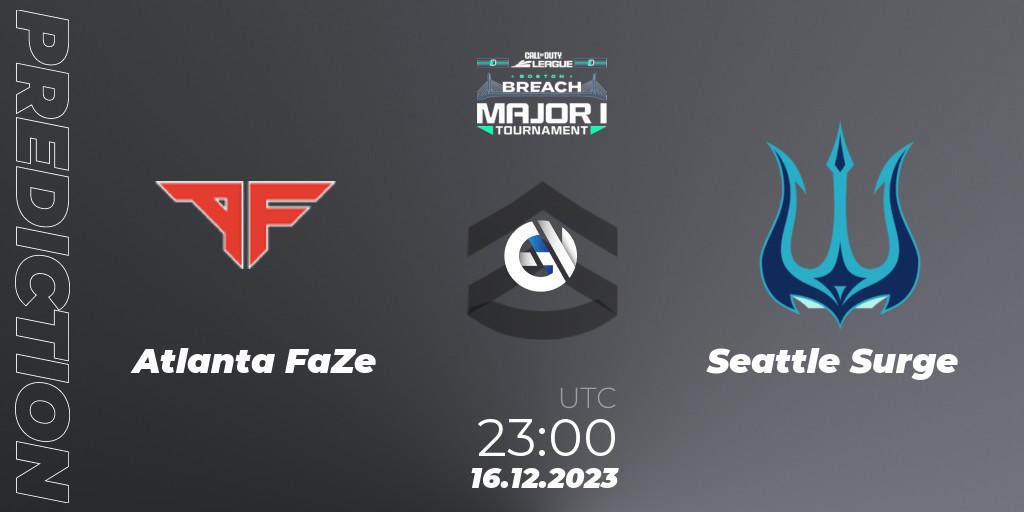 Atlanta FaZe vs Seattle Surge: Betting TIp, Match Prediction. 16.12.2023 at 23:00. Call of Duty, Call of Duty League 2024: Stage 1 Major Qualifiers