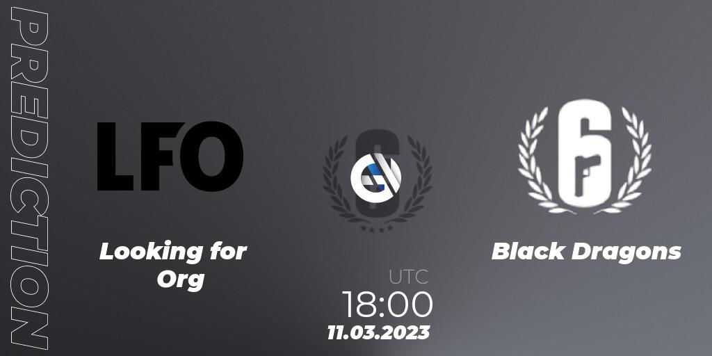 LFO Brazil vs Black Dragons: Betting TIp, Match Prediction. 11.03.2023 at 18:00. Rainbow Six, Brazil League 2023 - Stage 1