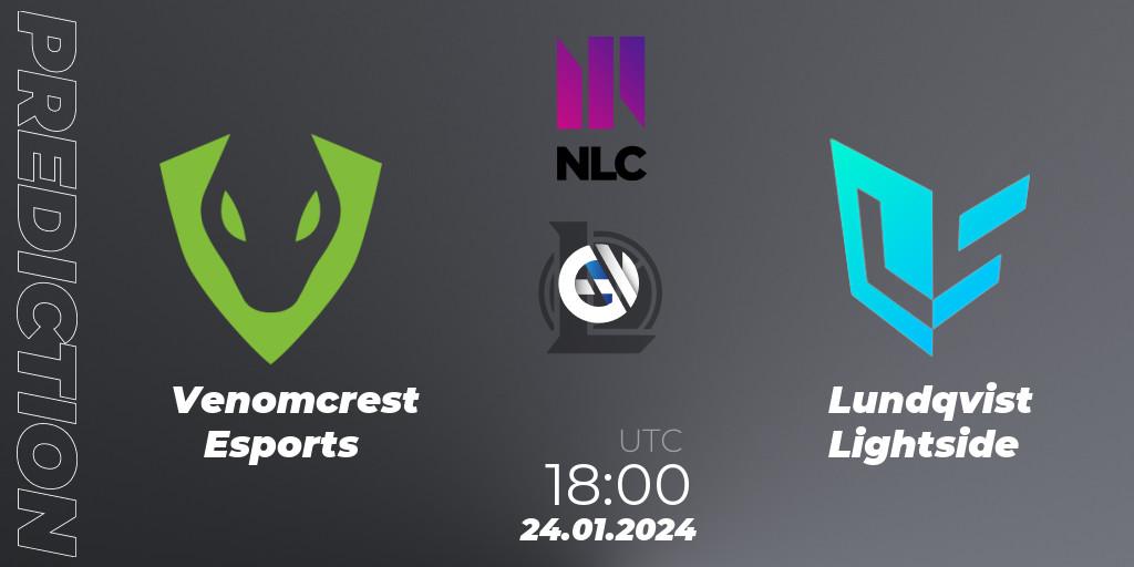 Venomcrest Esports vs Lundqvist Lightside: Betting TIp, Match Prediction. 24.01.24. LoL, NLC 1st Division Spring 2024