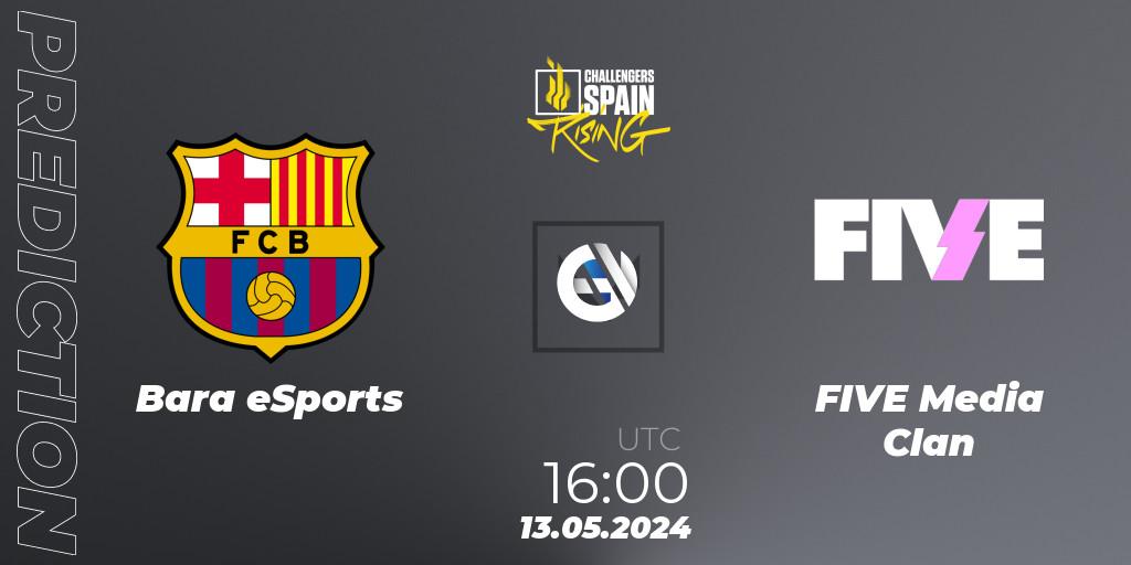 Barça eSports vs FIVE Media Clan: Betting TIp, Match Prediction. 13.05.2024 at 16:00. VALORANT, VALORANT Challengers 2024 Spain: Rising Split 2