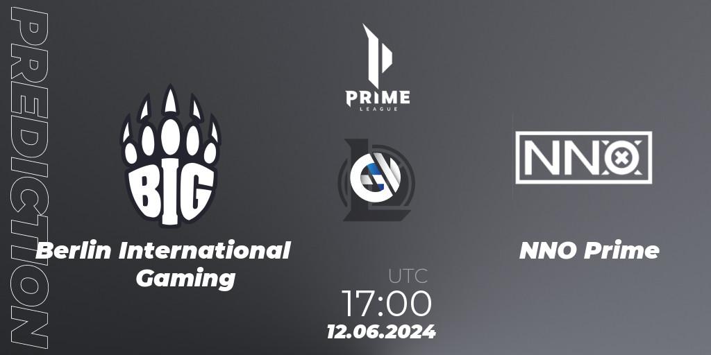 Berlin International Gaming vs NNO Prime: Betting TIp, Match Prediction. 12.06.2024 at 19:00. LoL, Prime League Summer 2024