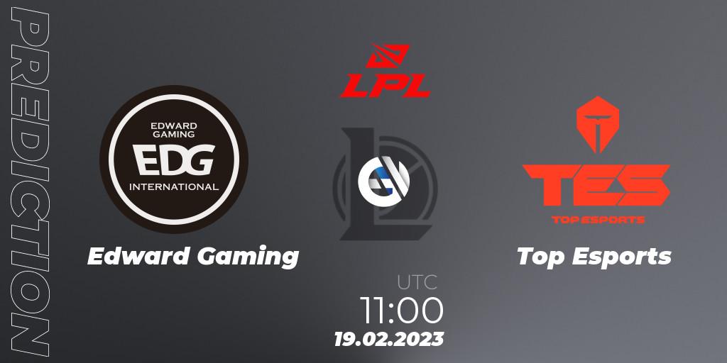 Edward Gaming vs Top Esports: Betting TIp, Match Prediction. 19.02.23. LoL, LPL Spring 2023 - Group Stage