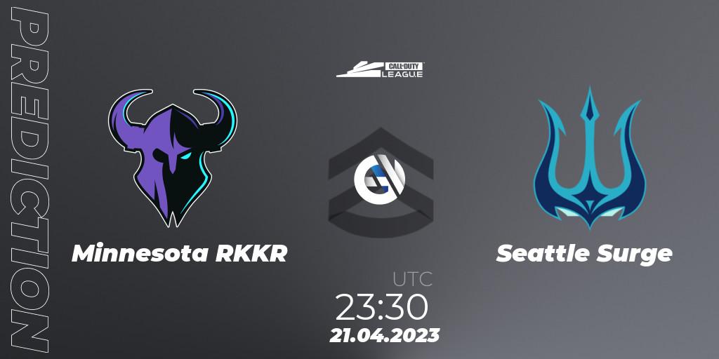 Minnesota RØKKR vs Seattle Surge: Betting TIp, Match Prediction. 21.04.2023 at 23:30. Call of Duty, Call of Duty League 2023: Stage 4 Major