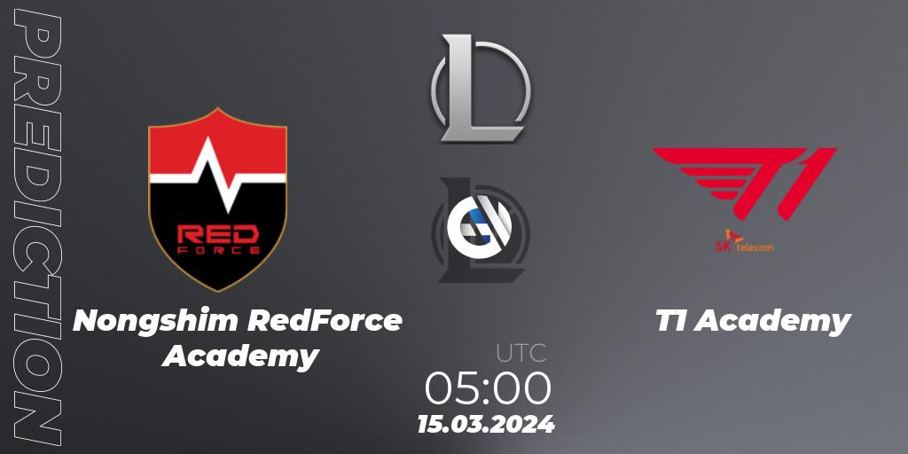 Nongshim RedForce Academy vs T1 Academy: Betting TIp, Match Prediction. 15.03.24. LoL, LCK Challengers League 2024 Spring - Group Stage