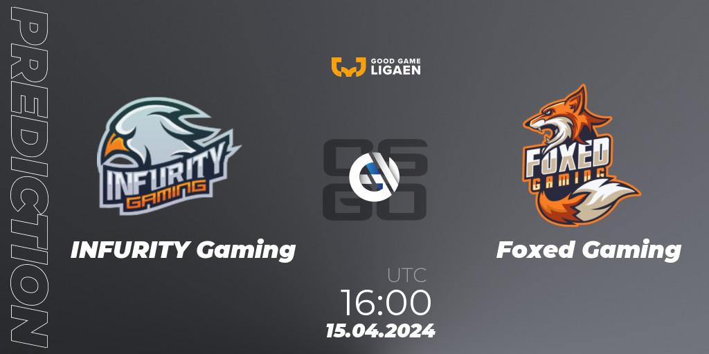 INFURITY Gaming vs Foxed Gaming: Betting TIp, Match Prediction. 15.04.24. CS2 (CS:GO), Good Game-ligaen Spring 2024