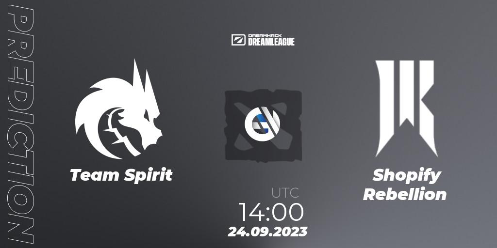 Team Spirit vs Shopify Rebellion: Betting TIp, Match Prediction. 24.09.23. Dota 2, DreamLeague Season 21