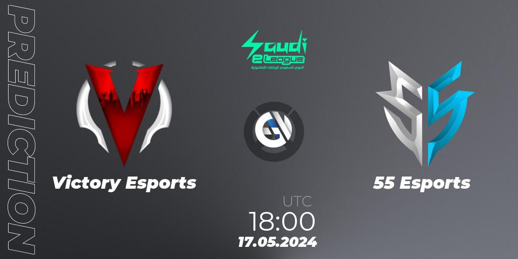 Victory Esports vs 55 Esports: Betting TIp, Match Prediction. 17.05.2024 at 19:00. Overwatch, Saudi eLeague 2024 - Major 2 Phase 1