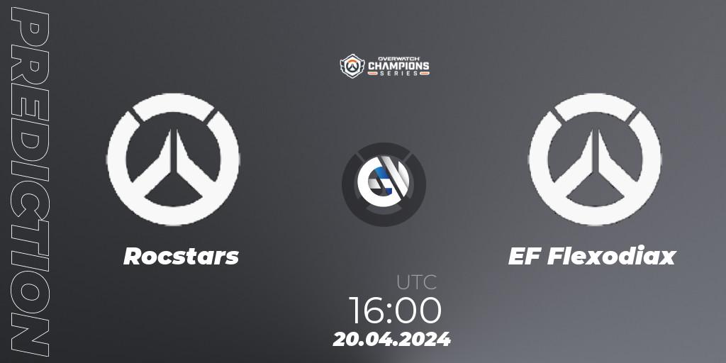 Rocstars vs EF Flexodiax: Betting TIp, Match Prediction. 20.04.2024 at 16:00. Overwatch, Overwatch Champions Series 2024 - EMEA Stage 2 Group Stage