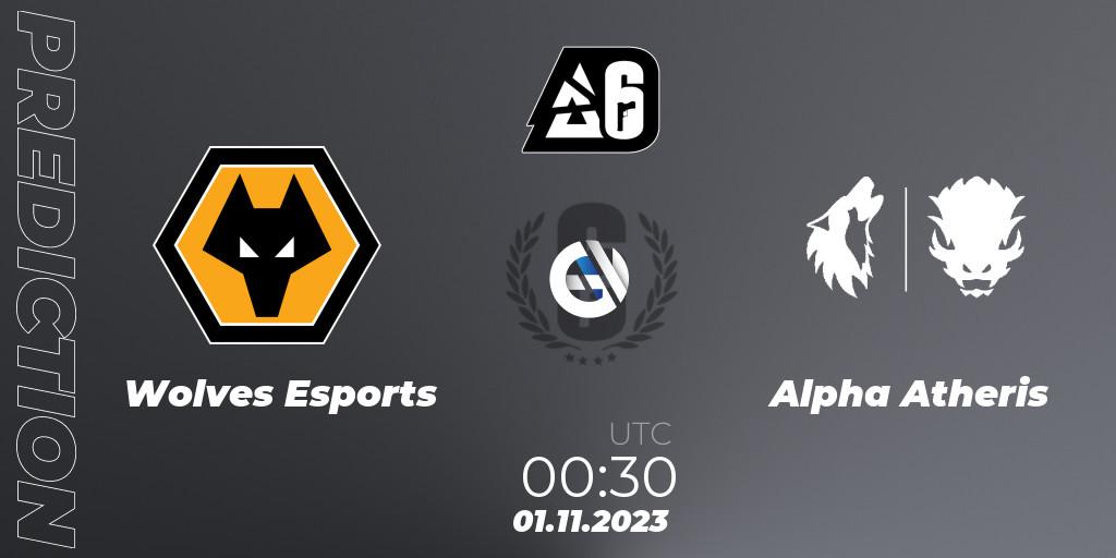 Wolves Esports vs Alpha Atheris: Betting TIp, Match Prediction. 01.11.2023 at 00:30. Rainbow Six, BLAST Major USA 2023