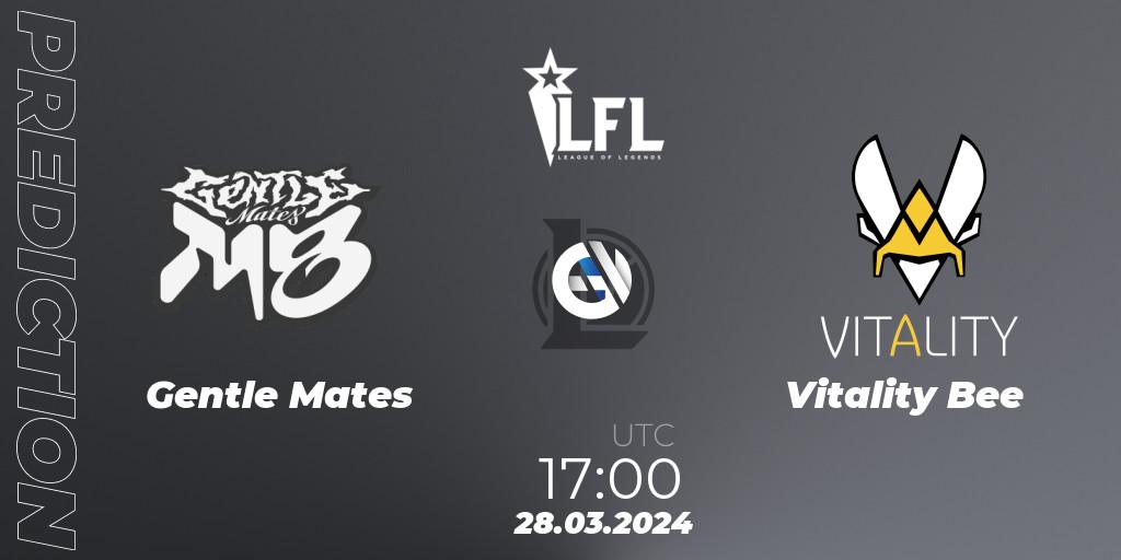 Gentle Mates vs Vitality Bee: Betting TIp, Match Prediction. 28.03.2024 at 17:00. LoL, LFL Spring 2024